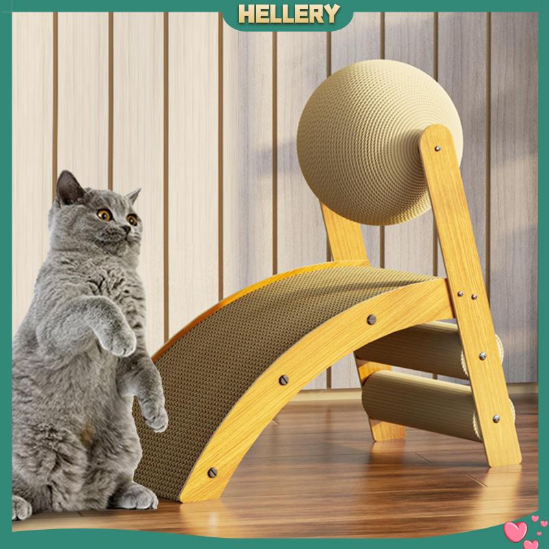 [HelleryVN] Thảm Cào Móng Hình Chữ R Có Thể Tái Chế Tiết Kiệm Không Gian Cho Mèo