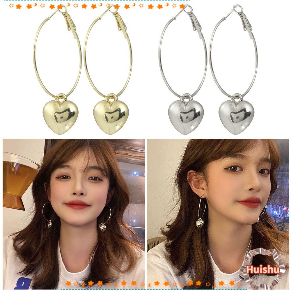 Khuyên Tai Hình Trái Tim Đơn Giản Thời Trang Dự Tiệc