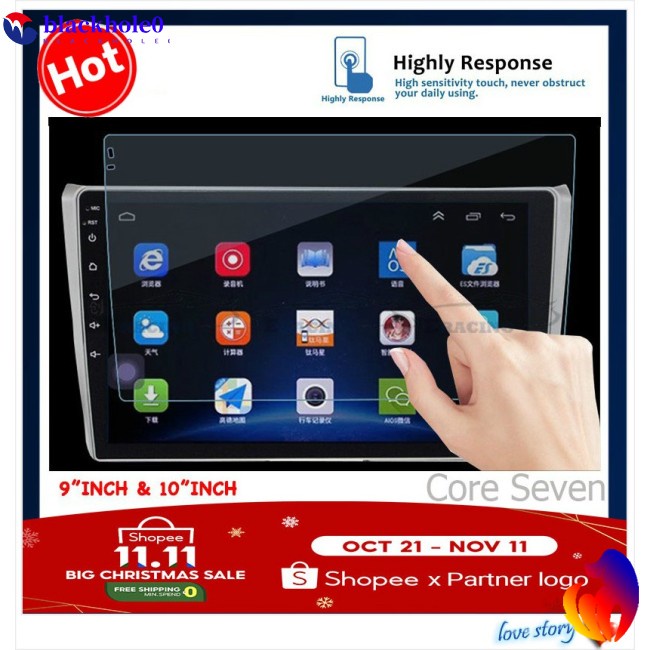 Kính Cường Lực Bảo Vệ Màn Hình Cho Xe Hơi Android Player 9 "& 10" Inch
