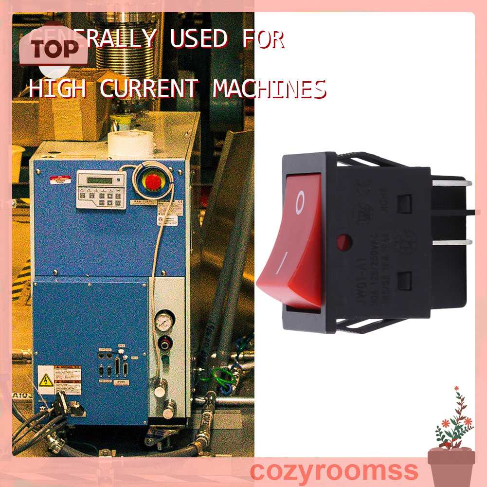 Công Tắc Nút Nhấn 4 Chấu 30A GS11021-01