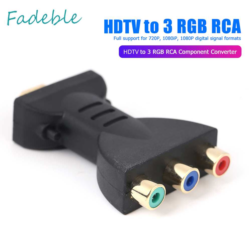 Cáp ChuyểN ĐổI Âm Thanh / Video HDMI Mạ VàNg Sang 3 RGB RCA