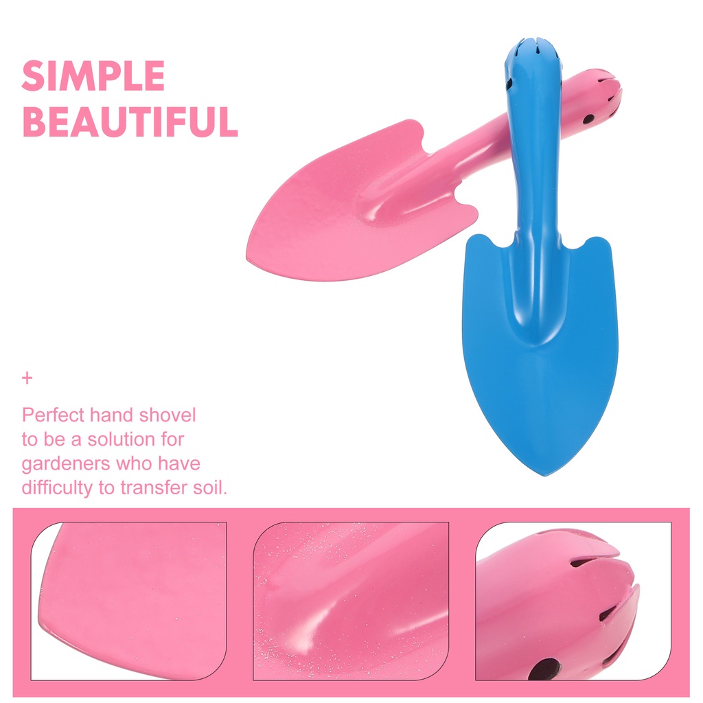 Bộ 4 Dụng Cụ Xẻng Xúc Đất Bằng Kim Loại Tiện Dụng Cho Bé