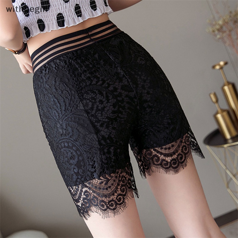 Quần Sooc Ren Co Giãn Mềm Mại Cỡ Lớn Thoải Mái Cho Nữ