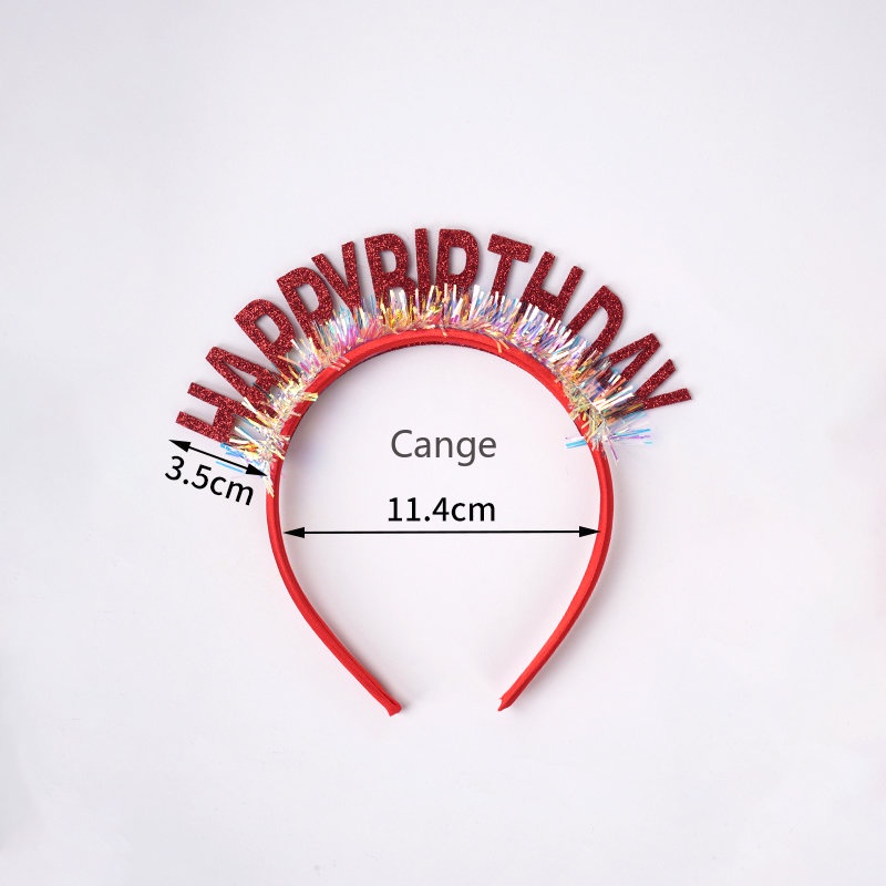 Mũ Sinh Nhật Đính Kim Sa Lấp Lánh Phối Tua Rua Xinh Xắn