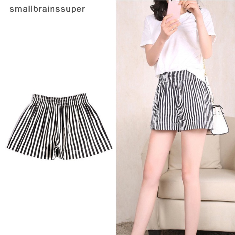 Quần Short Dáng Chữ A Lưng Cao Có Túi Họa Tiết Kẻ Sọc Thời Trang Đi Biển 2023 Cho Nữ