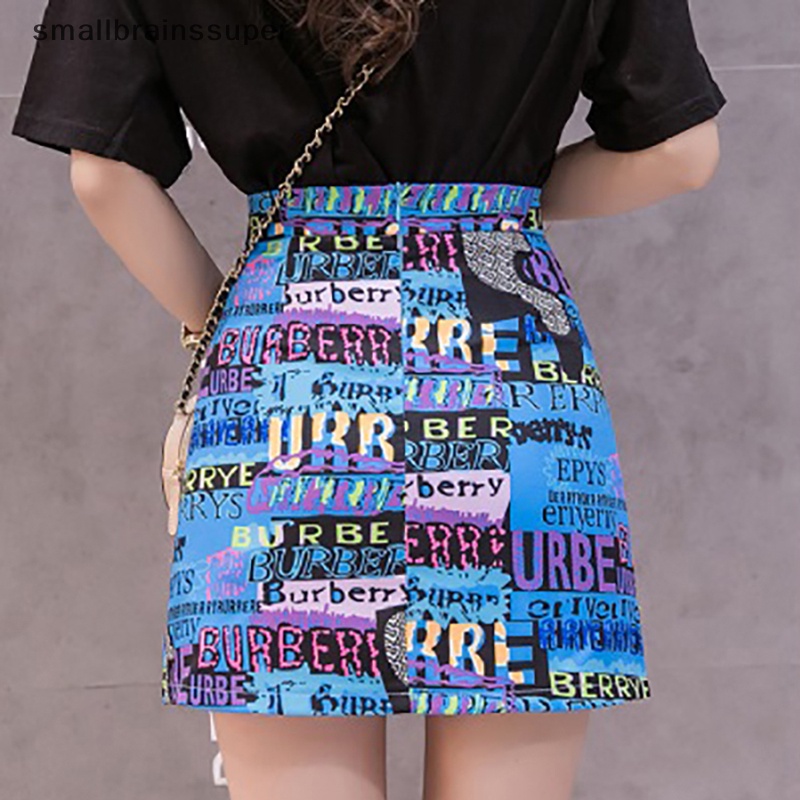 Chân Váy Bút Chì Lưng Cao Dáng Chữ A In Họa Tiết Hoạt Hình Phong Cách Hàn Quốc Thời Trang Mùa Hè Cho Nữ