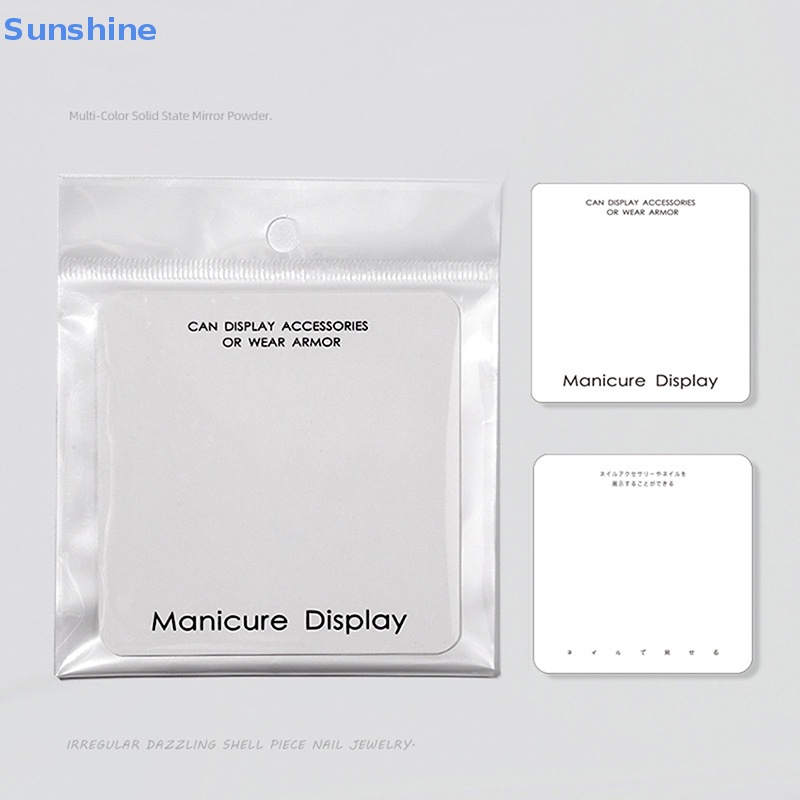 Set 10 Móng Tay Giả Trưng Bày Dạng Nhấn Tiện Dụng