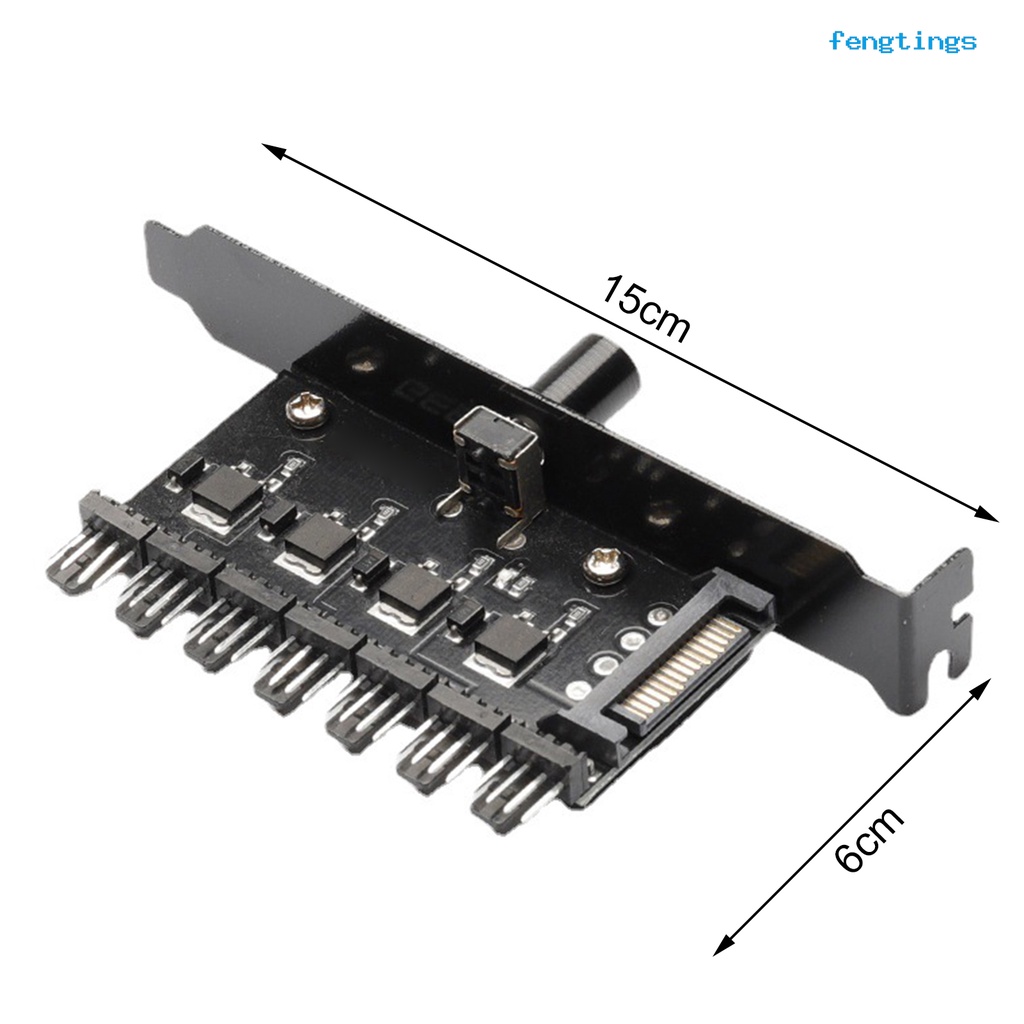 Bo Mạch Chủ Điều Khiển Tốc Độ Quạt Tản Nhiệt SATA 4Pin Dễ Lắp Đặt Cho Máy Tính Để Bàn