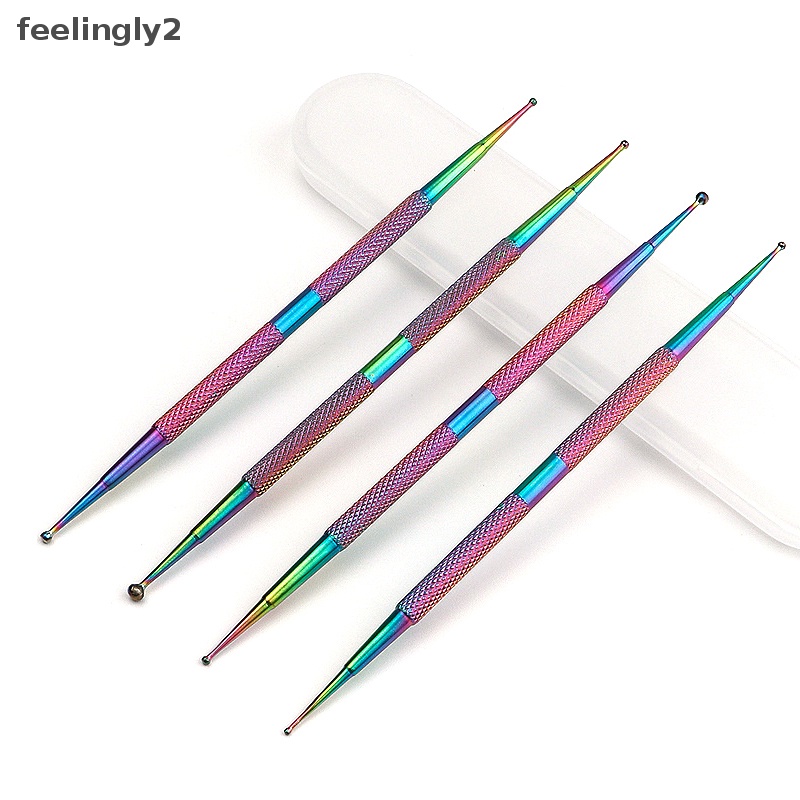 Set 4 Bút Vẽ Móng Nghệ Thuật Hai Đầu Chuyên Nghiệp