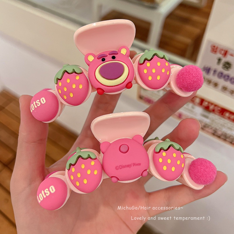 Kẹp Tóc Hình Cá Mập Màu Hồng Dễ Thương Phong Cách Hàn Quốc