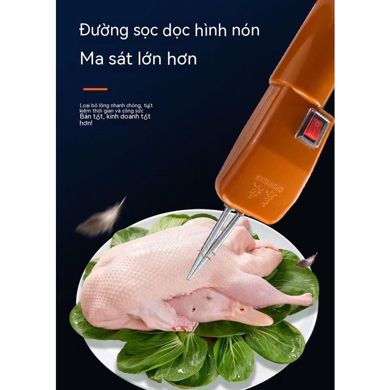 Máy vặt lông cầm tay, máy vặt lông gà, lông vịt, lông ngỗng, máy vặt lông gia cầm cầm tay, motor đồng nguyên chất 150W