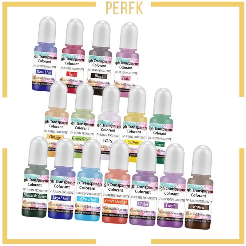 Bộ 16 Lọ Bột Màu Sắc Tươi Sáng 10ml Dùng Làm Đồ Thủ Công DIY