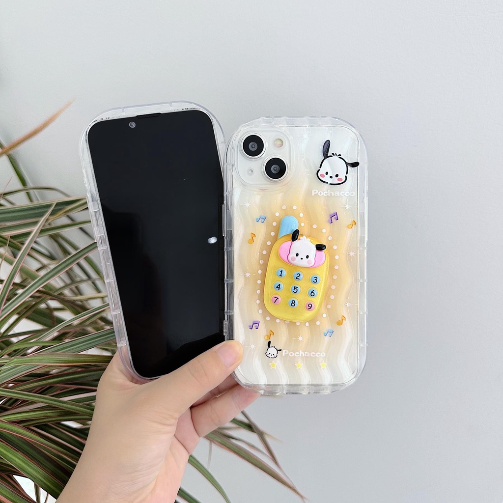 Ốp Điện Thoại Silicon TPU Mềm Trong Suốt In Họa Tiết Hoạt Hình 3D Dễ Thương Chống Sốc Cho iPhone 13 12 11 Pro Max 14 Plus