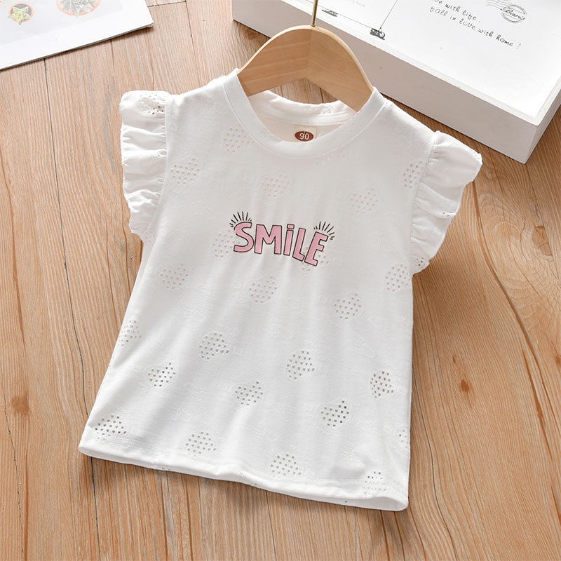 Áo Thun Cotton Tay Ngắn Phong Cách Mới 2023 Cho Bé Gái