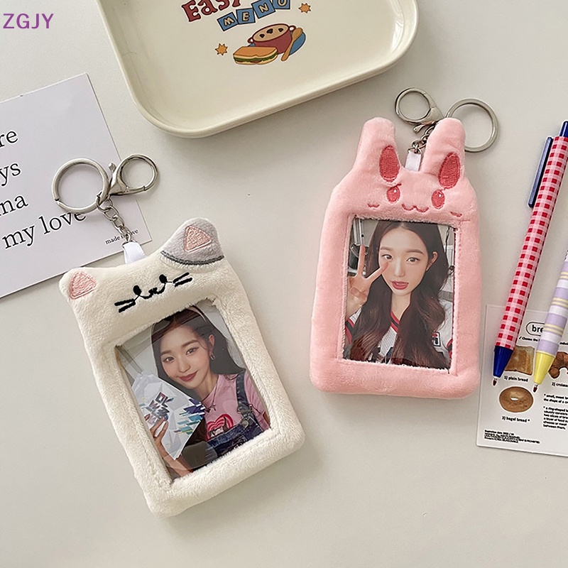 Hộp Đựng Thẻ ID / Thẻ ID Bằng Vải Bông Họa Tiết Hoạt Hình Dễ Thương Mới