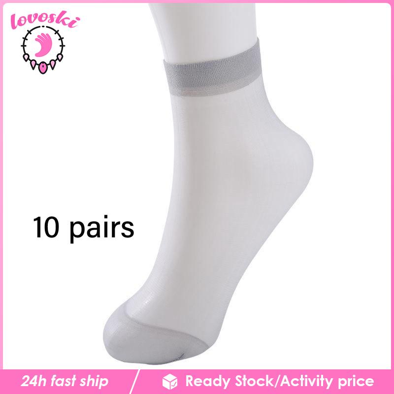 [Lovoski] Vớ Ngắn Tới Mắt Cá Chân Mỏng Thoải Mái Cho Nữ Và Phụ Nữ