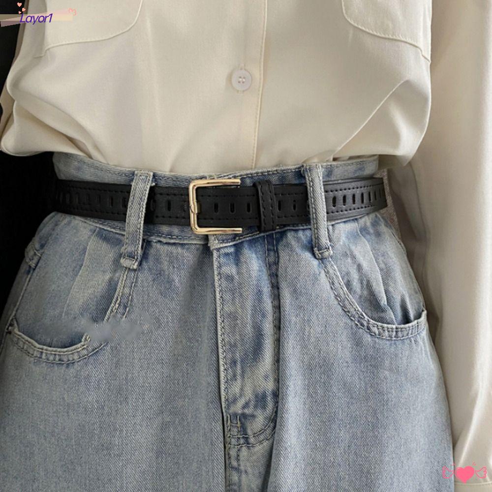 Thắt Lưng Unisex Mỏng Phong Cách Hip Hop LAYOR1