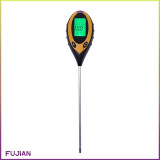 4 In 1 Digital Ph Meter Soil Moisture Tester Temperature Sunlight Acidity Alkali Test Tool For Gardening Plants