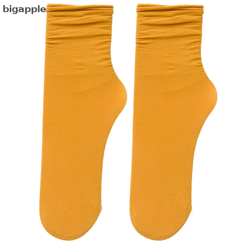 1 Đôi Vớ Cotton Màu Trơn Thoáng Khí Thoải Mái Cho Nữ