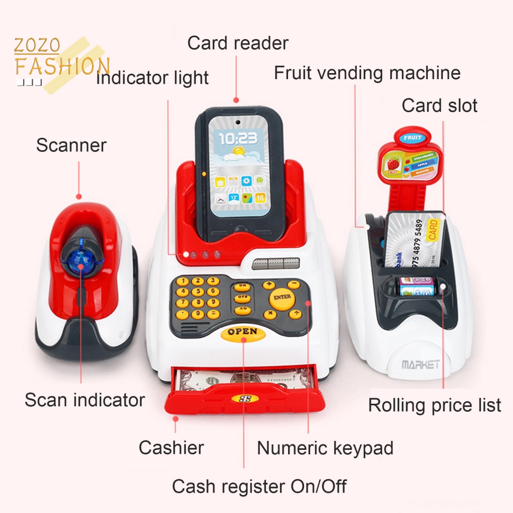 Bộ 36 Thẻ Tín Dụng Đồ Chơi Thu Ngân Siêu Thị Dành Cho Các Bé