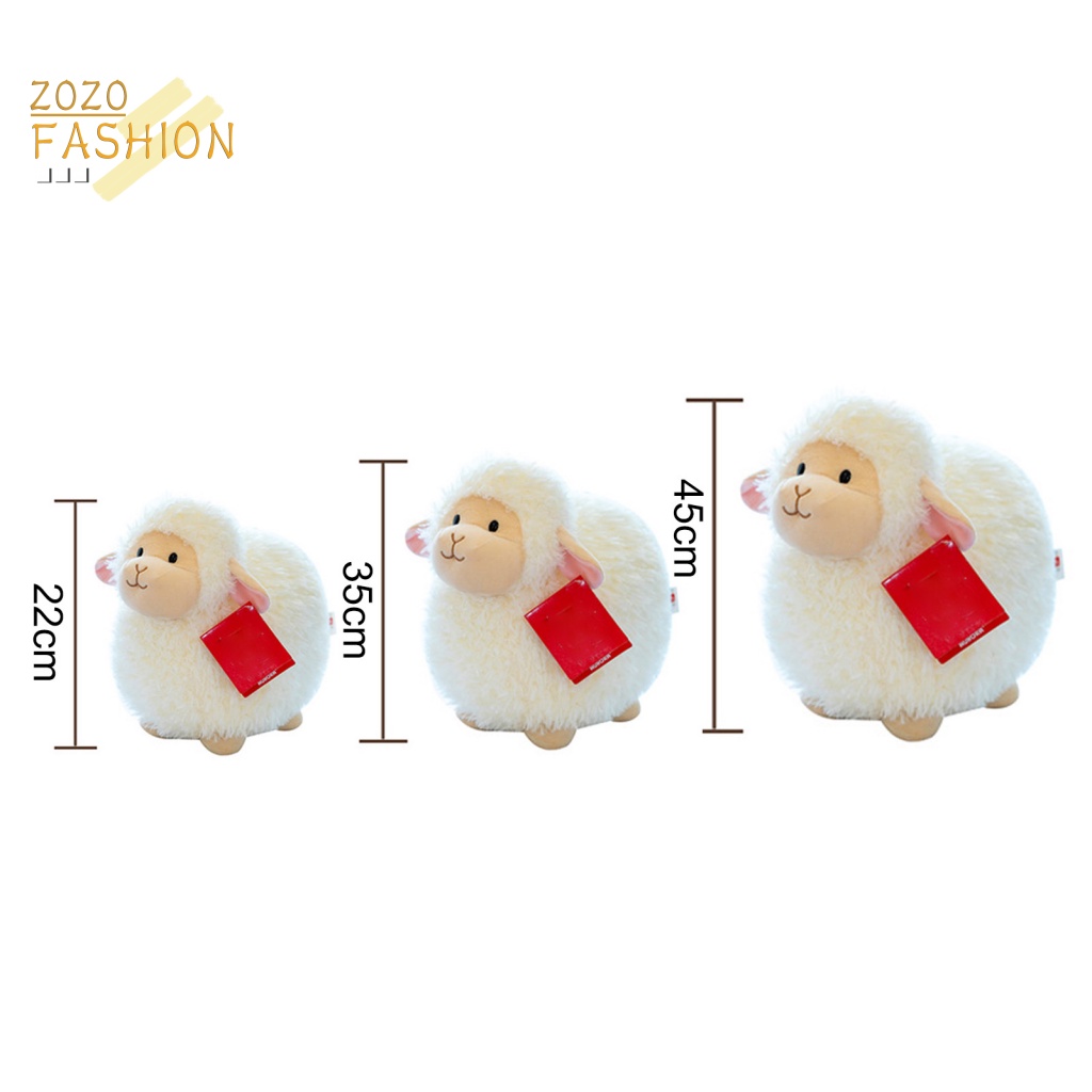 Thú Nhồi Bông Hình Lạc Đà Alpaca Kích Thước 22 / 35 / 45cm Trang Trí Nhà Cửa