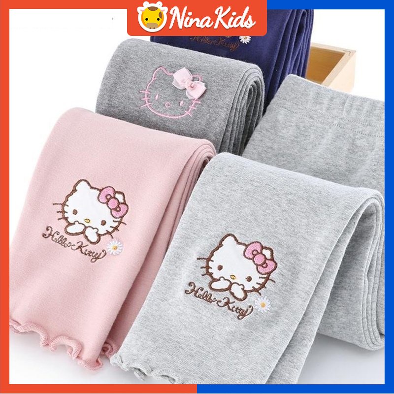 Quần Legging In Họa Tiết Hoạt Hình Dễ Thương Cho Bé Gái Từ 3-9 Tuổi