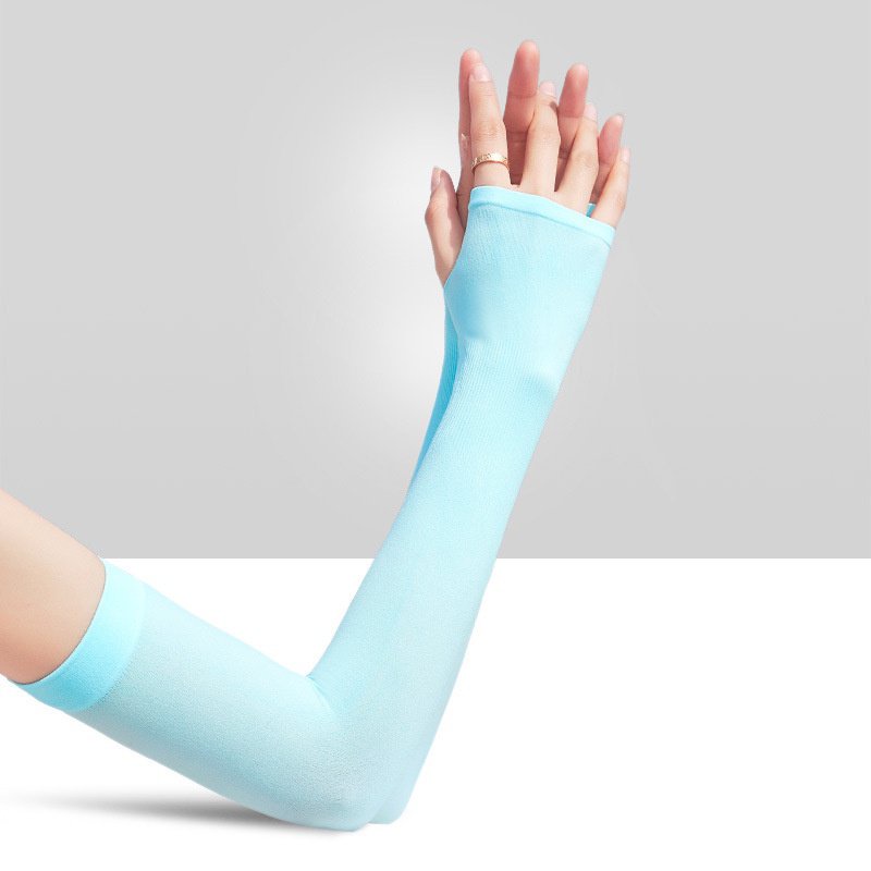Găng Tay Chống Nắng Bằng Lụa Lạnh Cho Nam Và Nữ