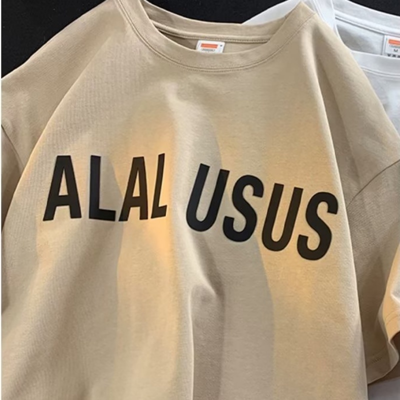 Áo Thun Tay Ngắn Dáng Rộng Bằng Cotton Nguyên Chất Thời Trang Đường Phố Mỹ Trọng Lượng Nặng 260g