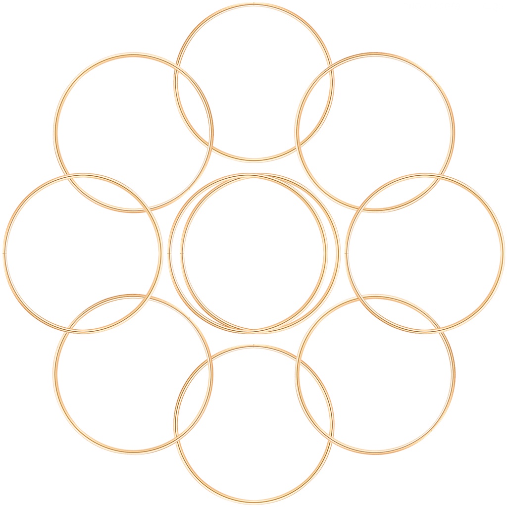 Bộ 10 Vòng Kim Loại Tự Làm Dreamcatcher