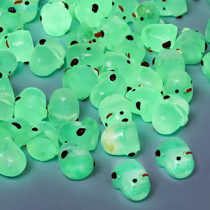 [TinchighV] Set 10 Đồ trang trí Gà Con Dạ Quang Mini Bằng Nhựa Resin Thủ Công Trang Trí Tiểu Cảnh [Mới]