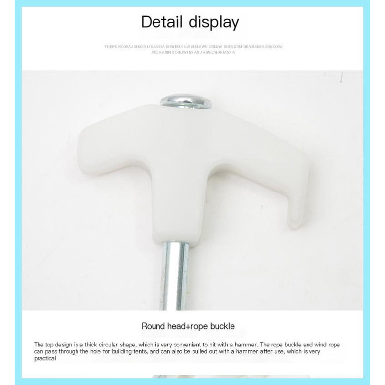 Đinh Cắm Trại Bằng Thép Dày 25cm Phát Sáng Trong Bóng Tối Chống Rơi Bền Chắc Cố Định Lớn tdevn