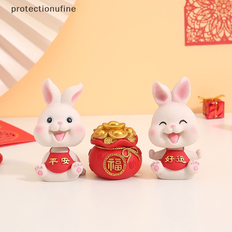 Phụ Kiện Trang Trí Xe Hơi Hình Thỏ Con Bằng Nhựa Dễ Thương PR3VN