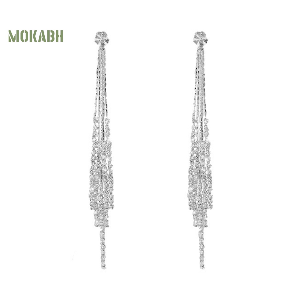 1 Đôi Bông Tai Tua Rua Dát Đá Sang Trọng