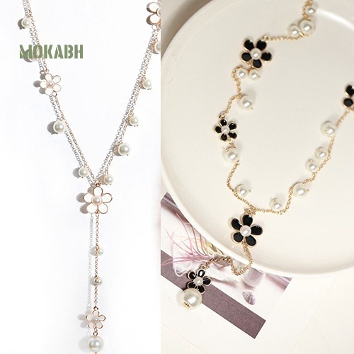 Vòng cổ Thời Trang Đính Ngọc Trai Nhân Tạo Phong Cách Hàn Quốc Cho Nữ