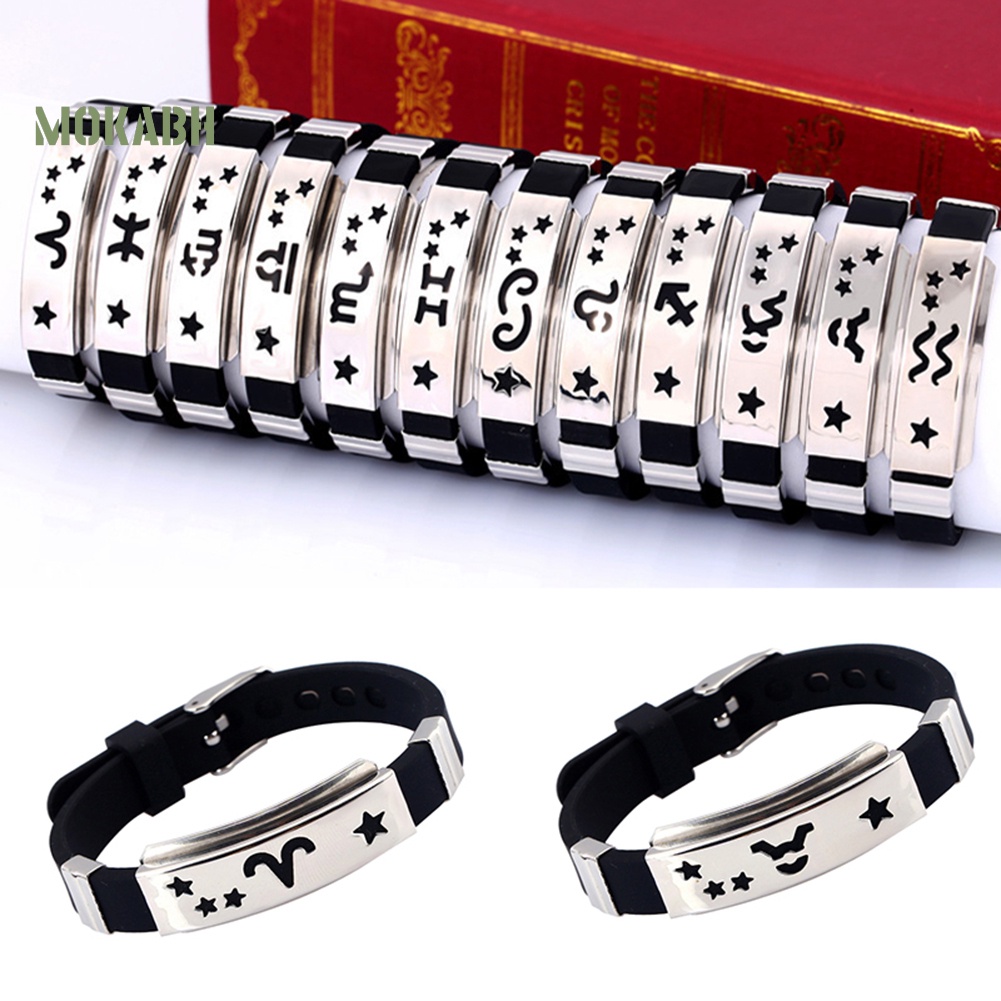 [Hot] Vòng Đeo Tay Silicone Và Thép Không Gỉ Cho Nam