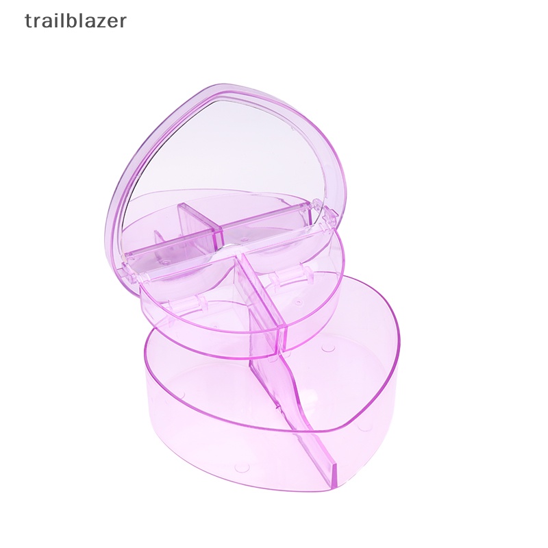 Hộp Đựng Đồ Chơi Trong Suốt Hai Tầng Hình Trái Tim Lớn DIY