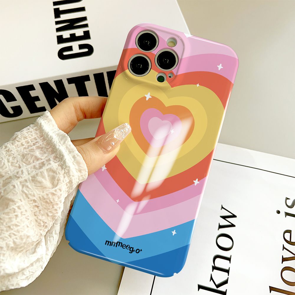 Ốp Điện Thoại Cứng Họa Tiết Trái Tim Xinh Xắn Cho Iphone 12 / promax / 713 Plus Xs 11iPhone14xr8 ULJY