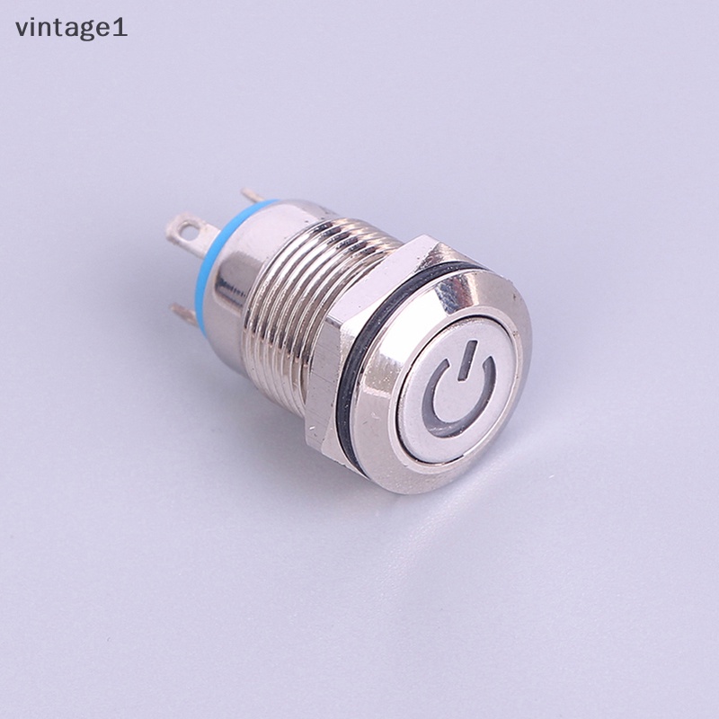 Công Tắc Ấn Nút Bấm Kim Loại Đen Chống Nước 12mm 12V Túi Xách Thiết Kế Đơn Giản Thời Trang Cao Cấp