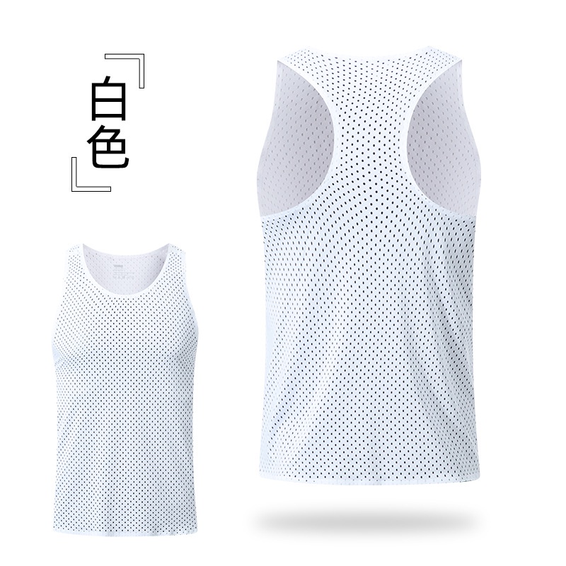 Áo Ba Lỗ Thể Thao Phối Lưới Siêu Nhẹ Khô Thoáng Nhanh Thời Trang Cho Nam