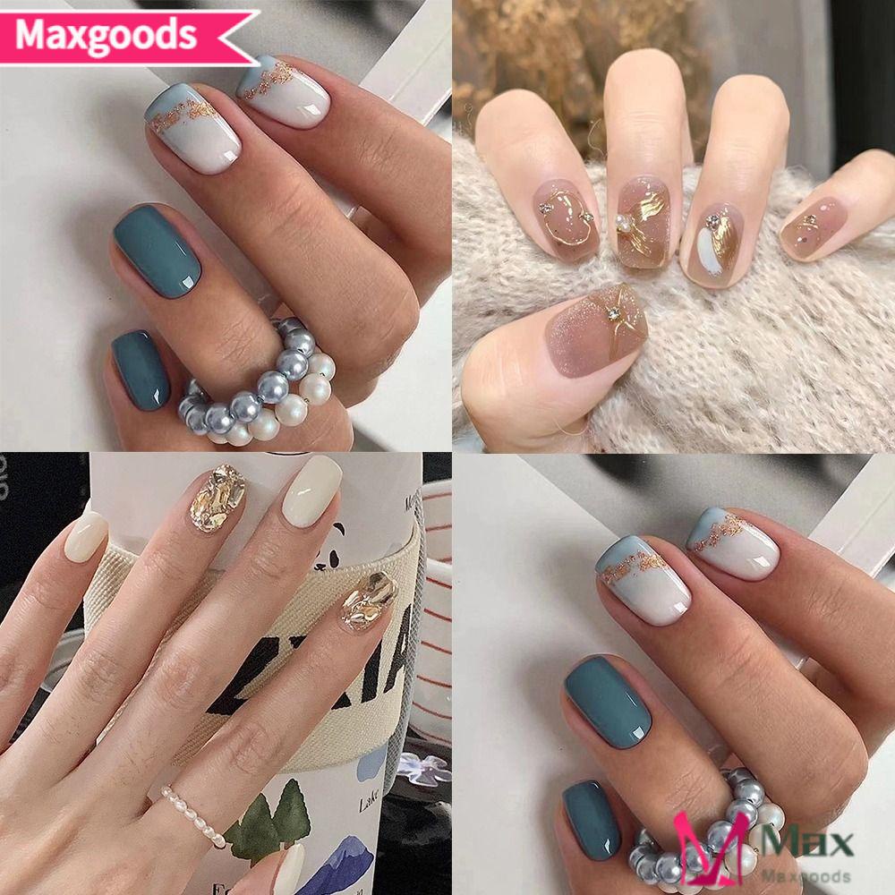 Bộ 24 Móng Tay Giả Dạng Nhấn DIY