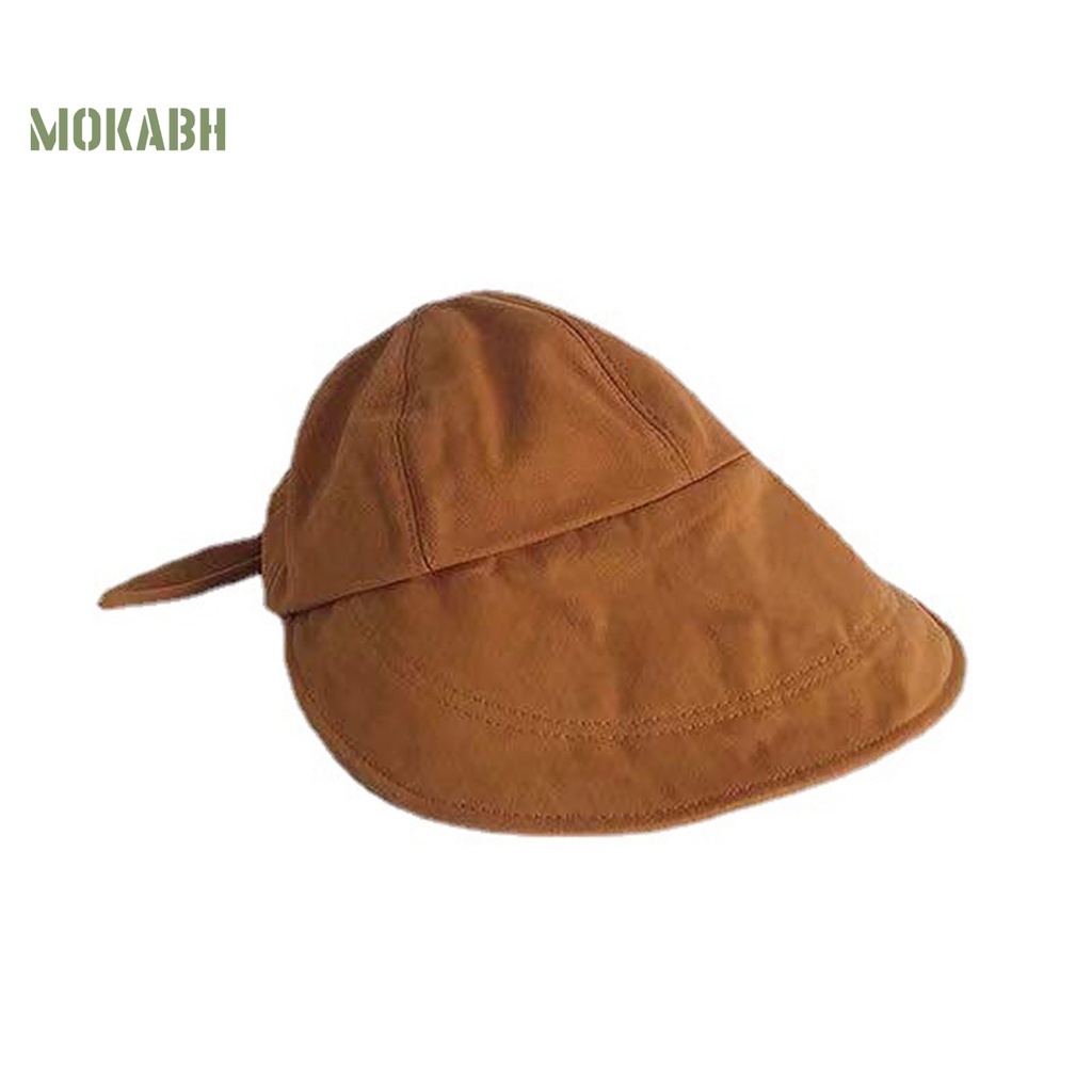 Nón Rộng Vành Màu Trơn Thắt Nơ Thời Trang Đi Biển Mùa Hè Cho Nữ