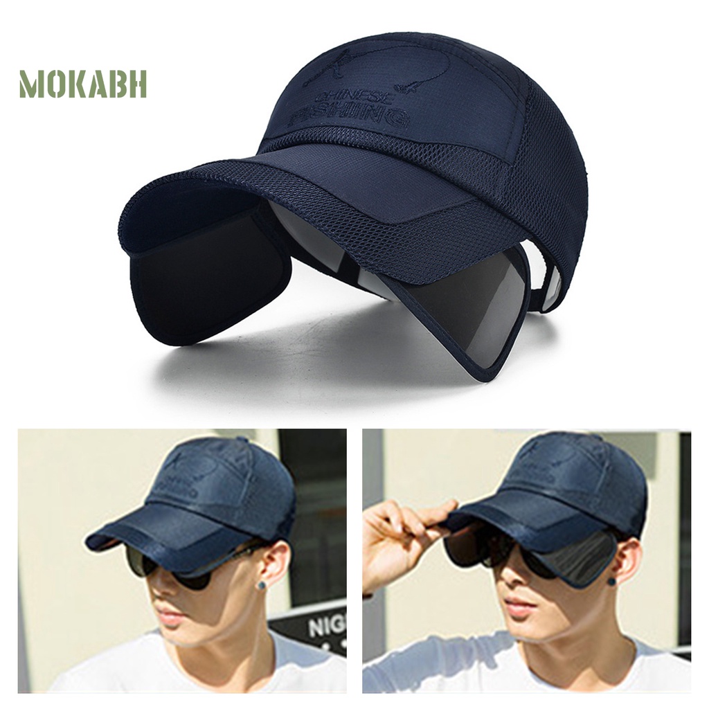 Mũ Lưỡi Trai Polyester Vành Thu Gọn Chống Tia UV Họa Tiết Tinh Tế Thời Trang Unisex