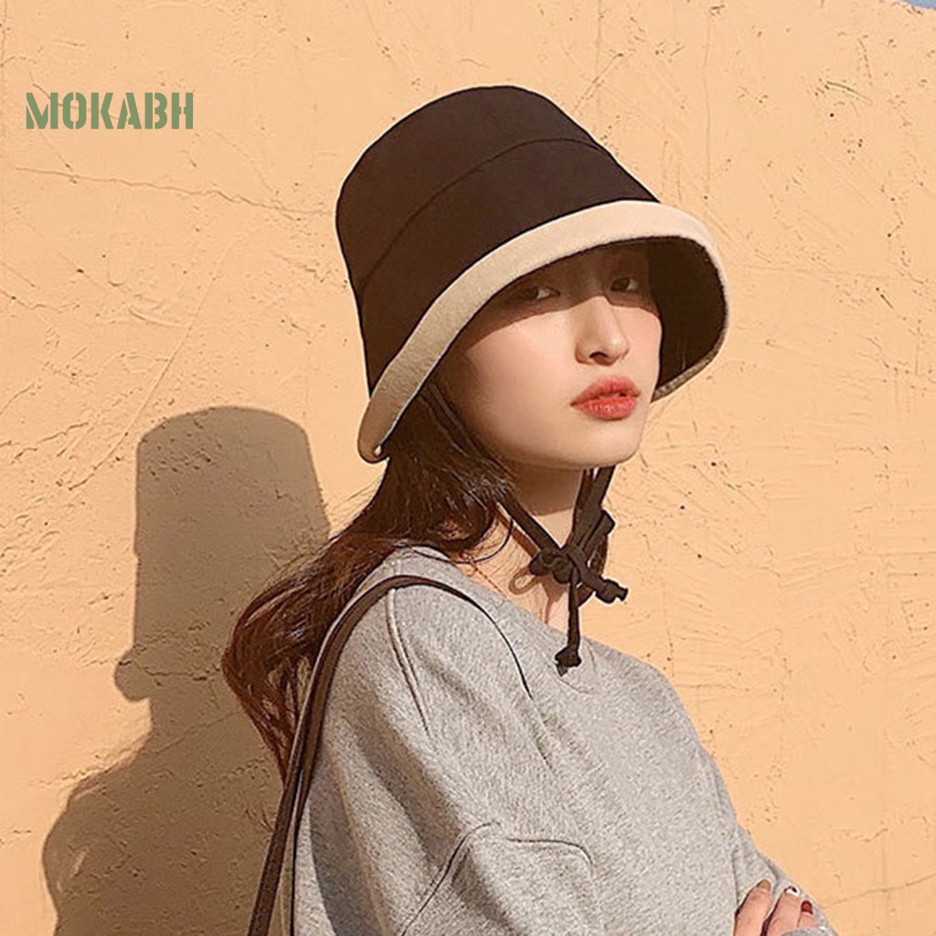 Abh Nón Bucket Bằng Chất Liệu Cotton Nhiều Màu Sắc Dùng Khi Đi Dã Ngoại
