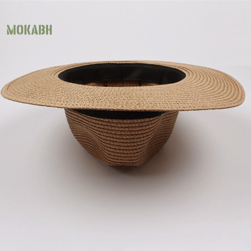 [Mok Abh] Nón Cối Rộng Vành Chống Nắng Màu Sắc Đơn Giản Thời Trang Đi Biển Cho Nữ