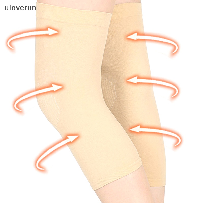 1 Cặp Đệm Bảo Vệ Đầu Gối Bằng Nylon Co Giãn Hỗ Trợ Luyện Tập Thể Thao