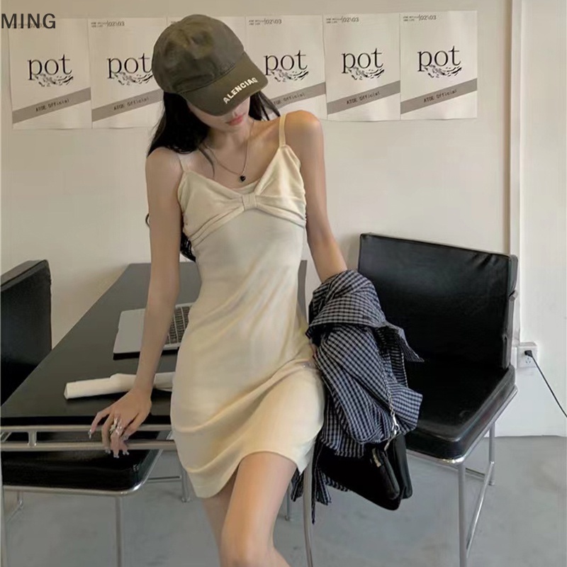 Đầm Hai Dây Mini Đơn Giản Gợi Cảm Cho Nữ