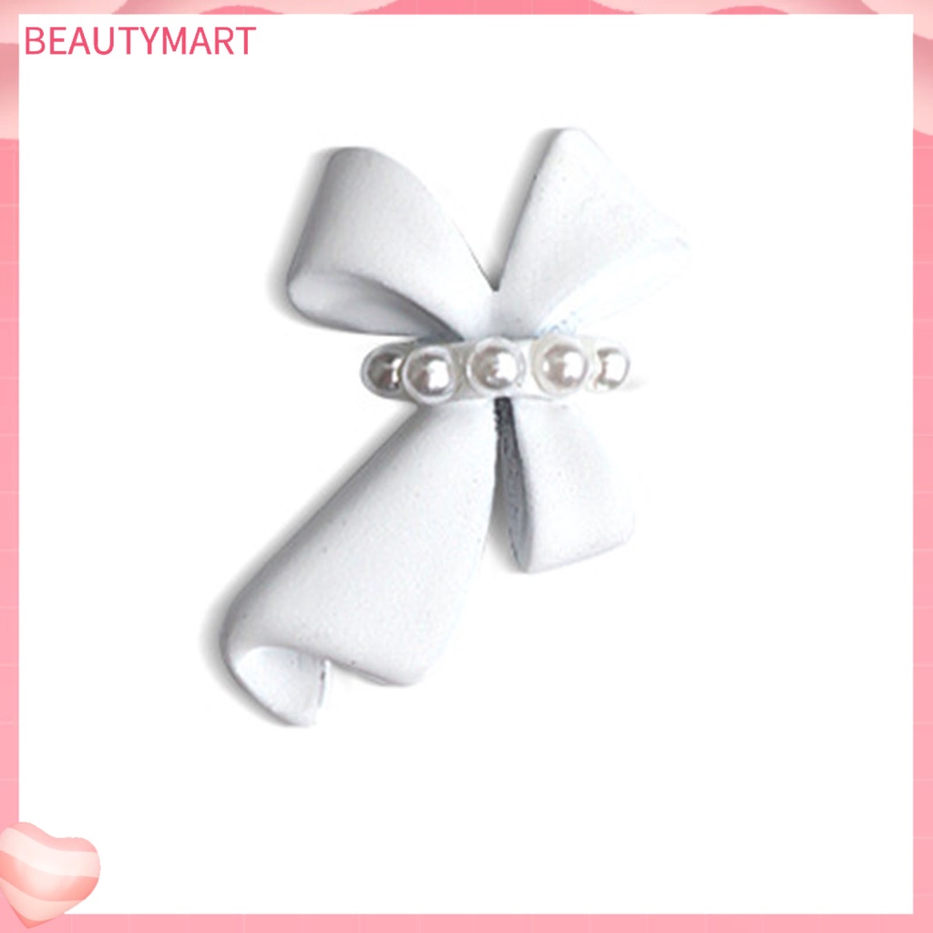 Set 5 Phụ Kiện Trang Trí Móng Tay Nghệ Thuật 3D Hình Nơ Bằng Nhựa Màu Sắc Sống Động Đa Năng DIY