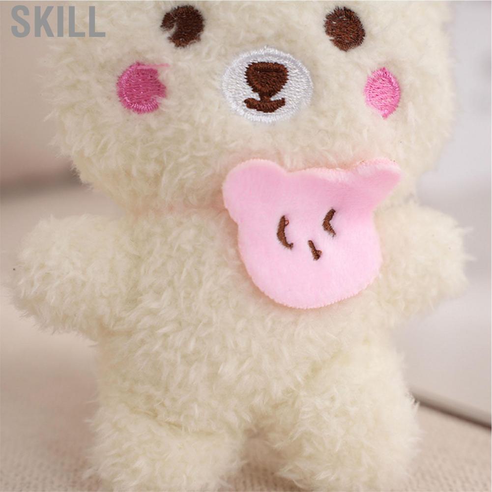 Skill Backpack Hanging Toy  Mini Doll Puffy Bear Pendant Smooth Non Deform for Daily Use