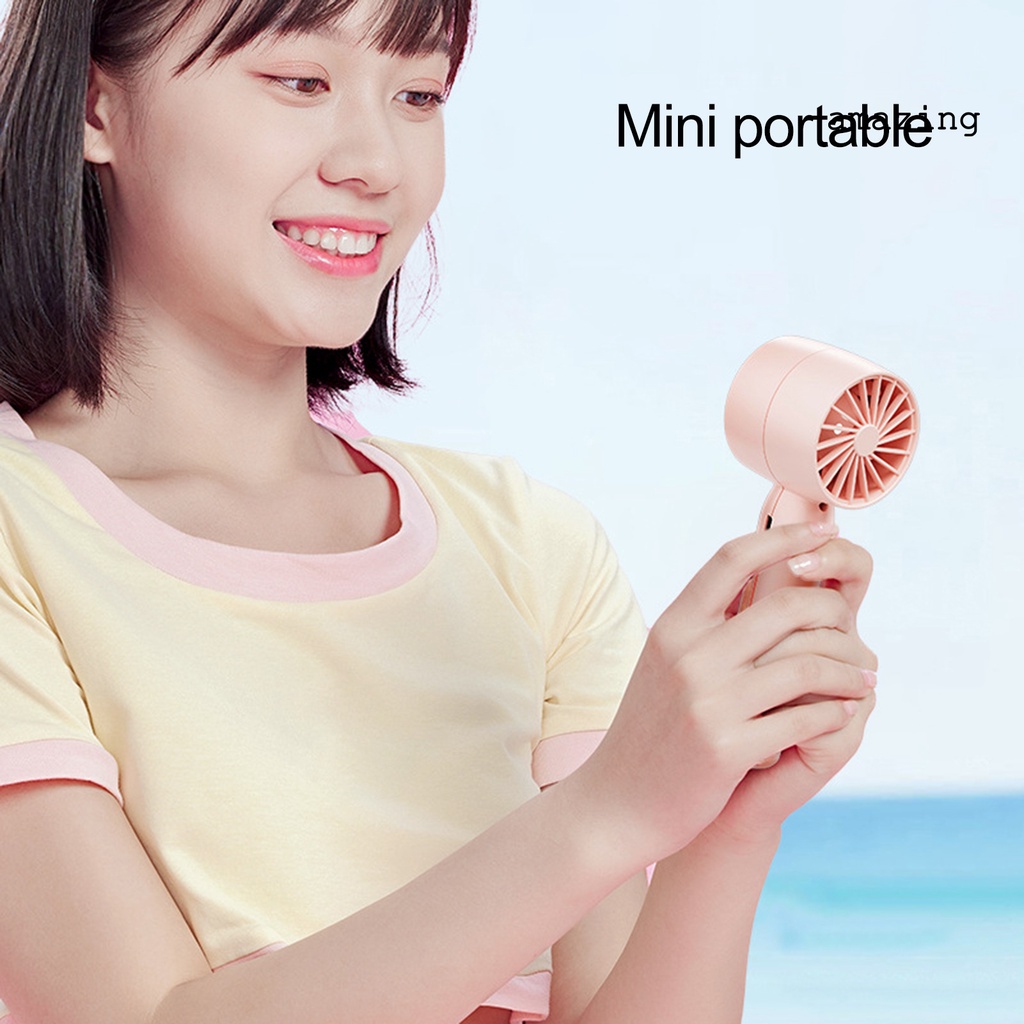 1 Bộ Quạt Cầm Tay 3 Bánh Răng Truyền Động Không Khí Đa Năng Có Đế Có Thể Tháo Rời Dùng Khi Đi Du Lịch