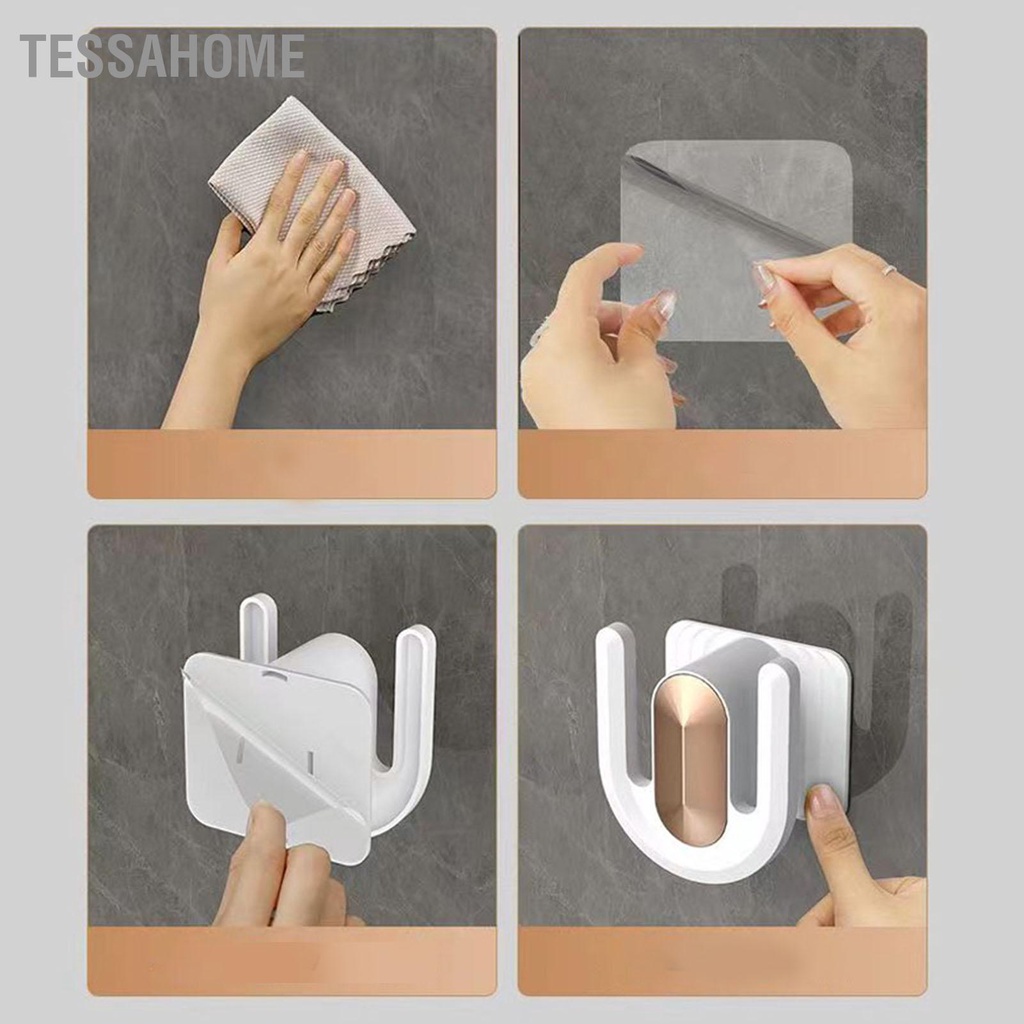TessaHome Giá Treo Dép ,Dép Móc Treo Tường Máy Khoan Miễn Phí Đa Năng Cho Lối Vào Phòng Tắm Nhà Bếp Ngủ